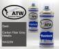 Preview: Saab, Carbon Fiber Gray Metallic, WA323N: 400ml Sprühdose + 400ml Klarlack - Set, von ATW Autoteile West.